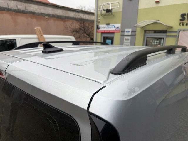 фото №6, Vw volkswagen caddy v 2021+ багажник рейлинги кровельные чёрные l1 короткий