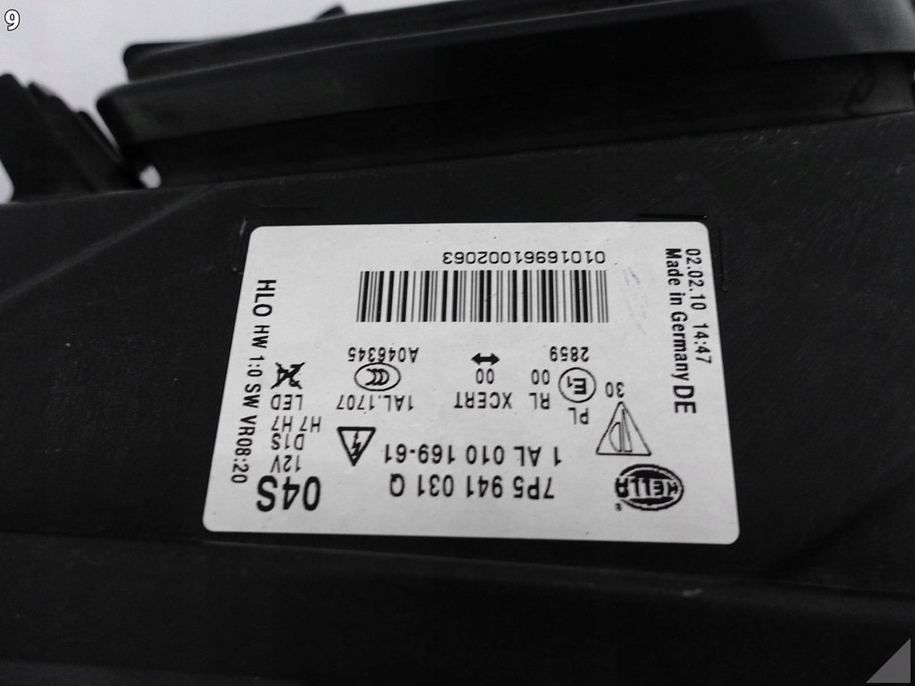 фото №10, Porsche cayenne 7p5 958 10-14 ксенон+ led лампа ліва перед eu +перетворювач