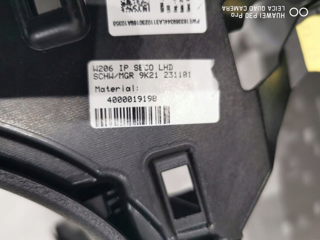 фото №8, Mercedes c klasa w206 комплект панель приладів приладова подушка безпеки europa 2066802707