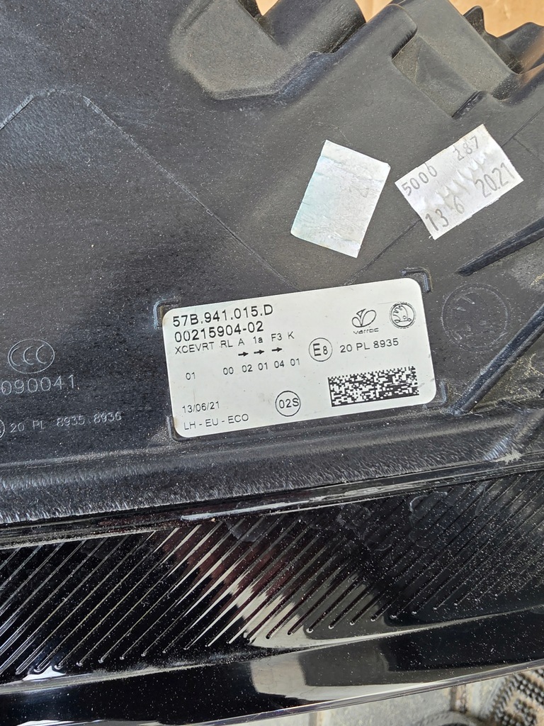 фото №10, Лампа лампы перед правая левая skoda karoq 57b941016b 57b941015d