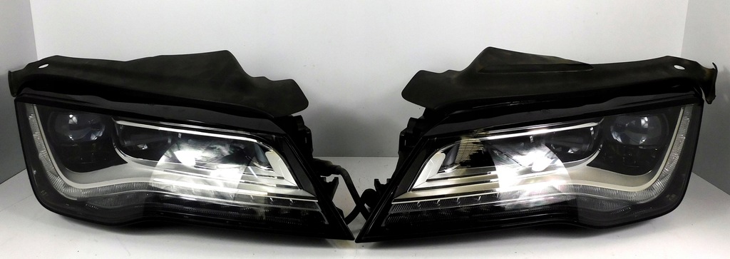 фото №15, Audi a7 c7 4g8 kompletny перед бампер лампы капот pas lz9y full led