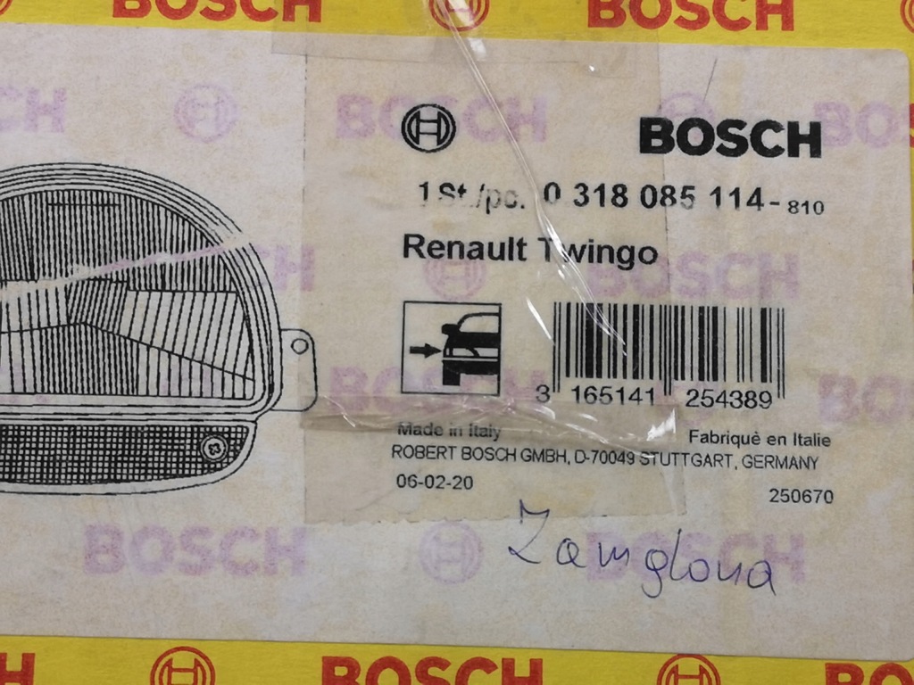 Лампа правий перед renault twingo 1993-2007 nowa bosch 0318085114 outlet Ціна