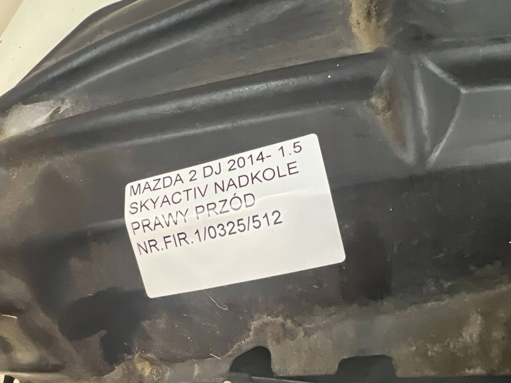фото №13, Mazda 2 dj 2014 подкрылок правое передние правый перед