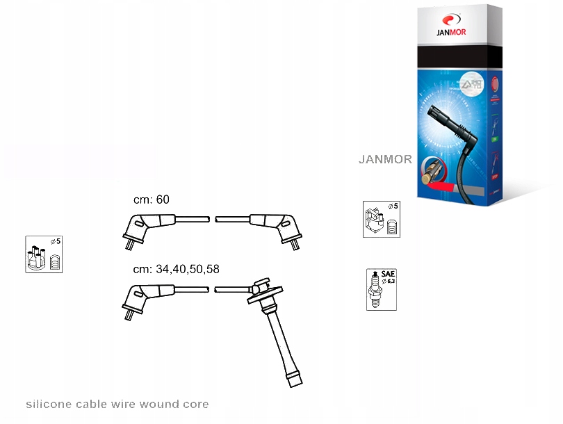 фото №1, Janmor дроти запалювання kpl. toyota