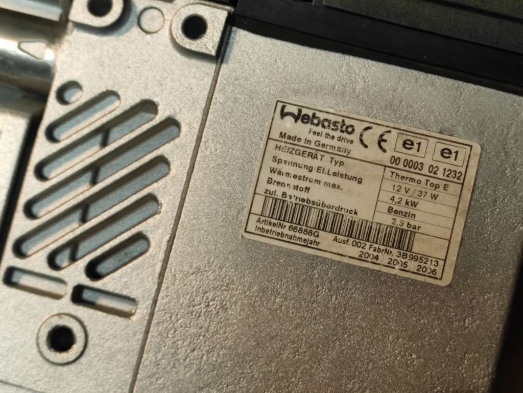 фото №15, Webasto бензин набор do автомобиля benzynowego приборная панель возможность dołożenia gsm