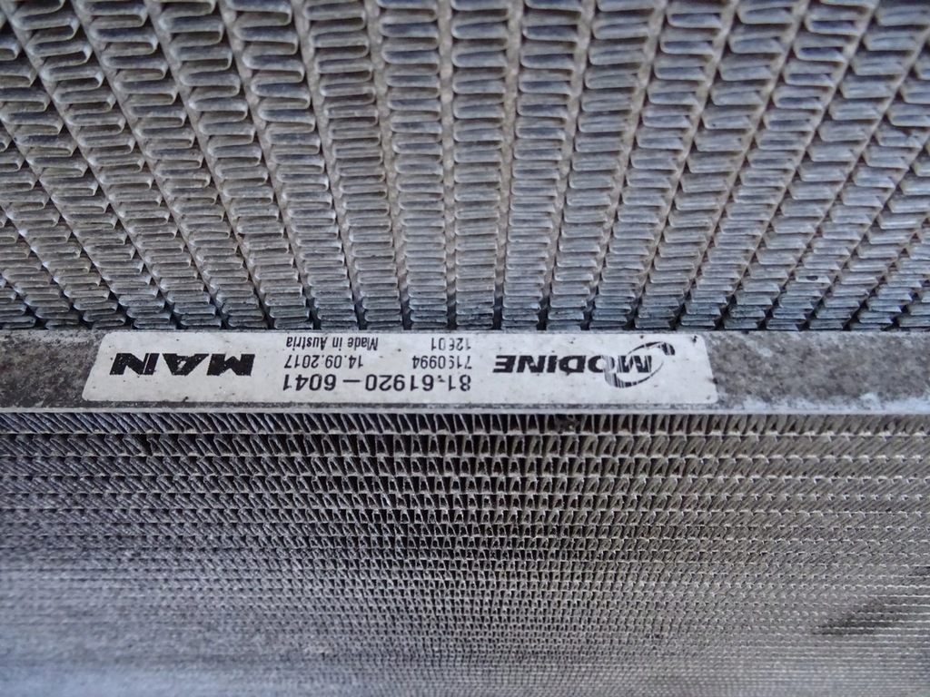 фото №8, Комплект радиатор радиатор man tgx euro 6 2017r