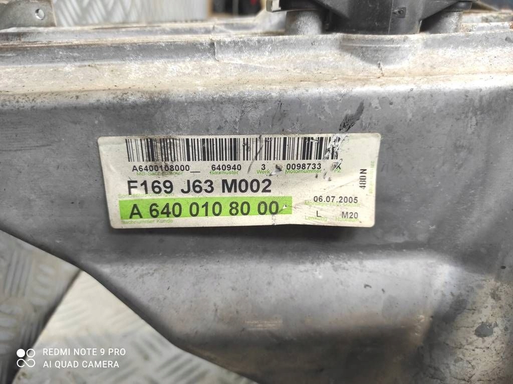 Двигатель 2.0 cdi a6400108000 f169 j63 m002 mercedes a klasa w169 b w245 с Разборки