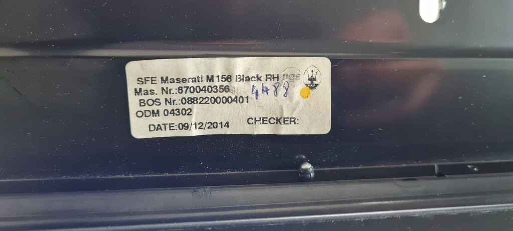фото №9, Maserati quattroporte vi шторка двері права правий задня 670040356