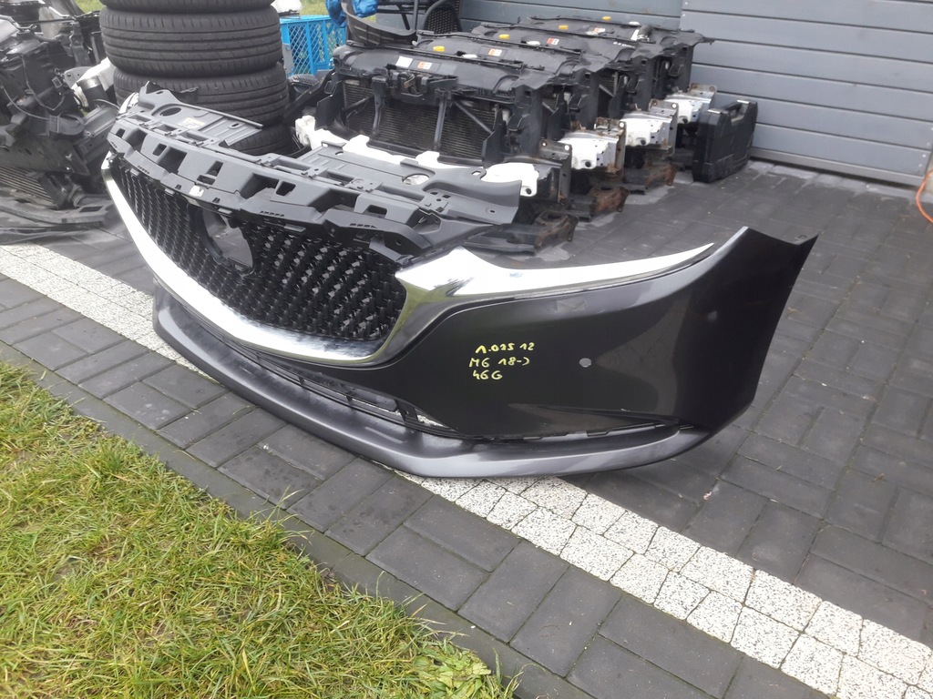 фото №7, Mazda 6 gj gl 2018-2025 бампер перед lift передній + решітка радіатора гарний колір 46g