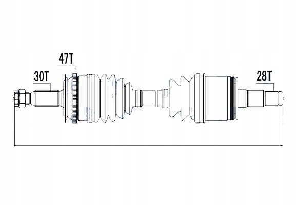 фото №10, Nty приводной вал приводная mitsubishi l200 kb4t 05- левая