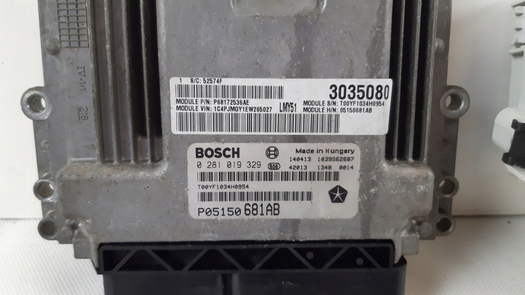 фото №5, Jeep cherokee kl 2.0 mtj бортовой компьютер замок зажигания bsi p56046990af, p56046989ac