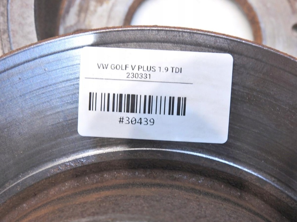 фото №7, Гальмівні диски гальмівні задня vw golf v plus 1.9 tdi