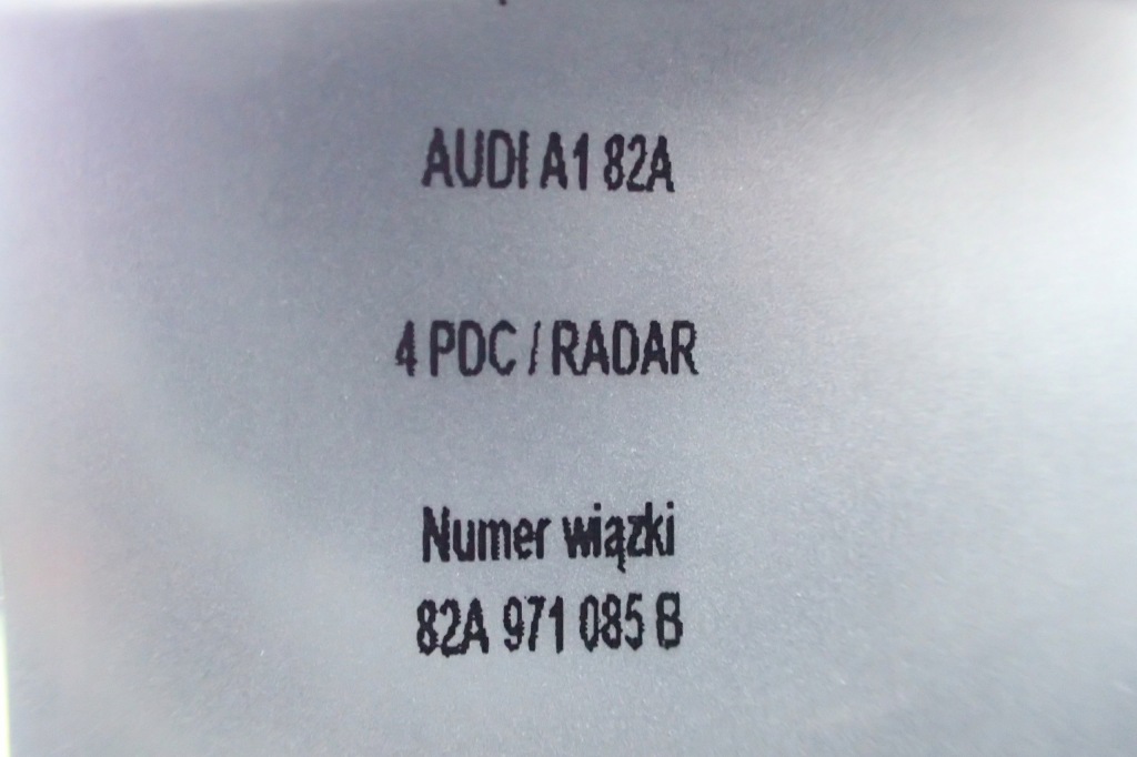 Nowa жгут бампера 4 pdc радар audi a1 82a971085b + наборы naprawcze Доставка