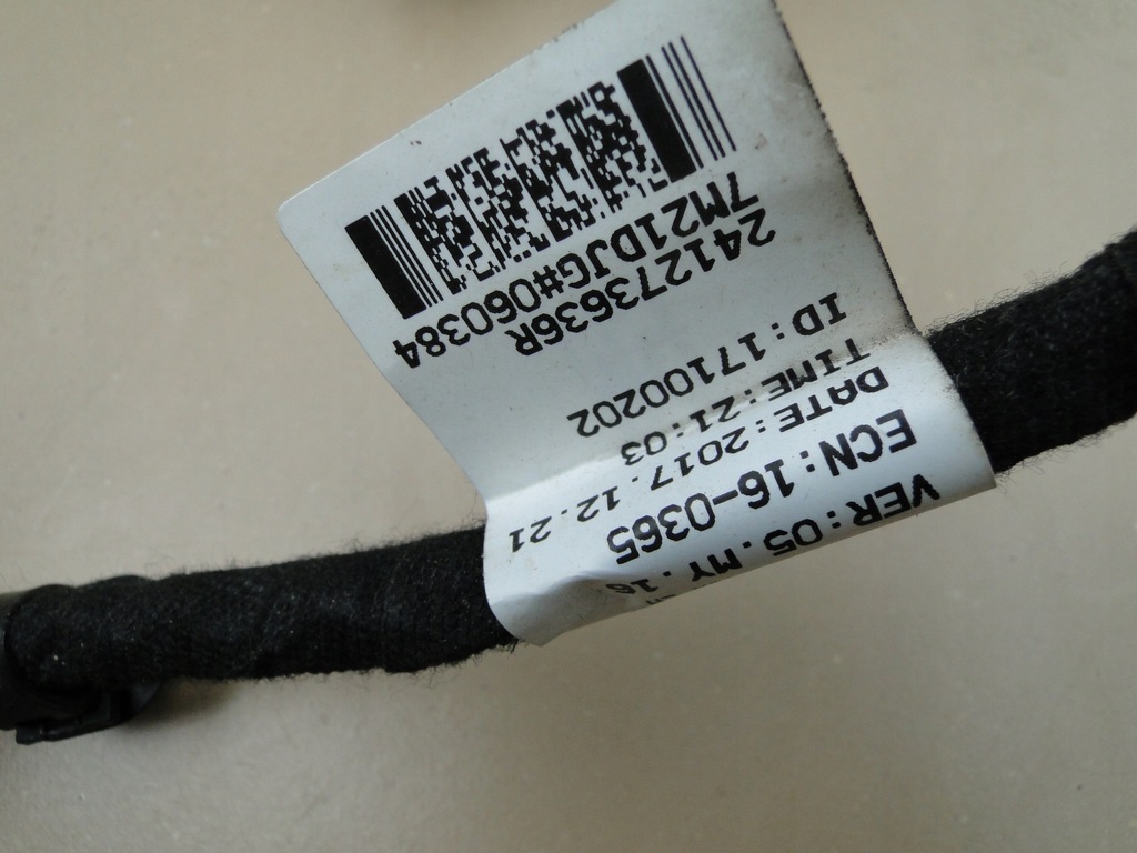 фото №6, Renault koleos ii електропроводка двері лівий задня