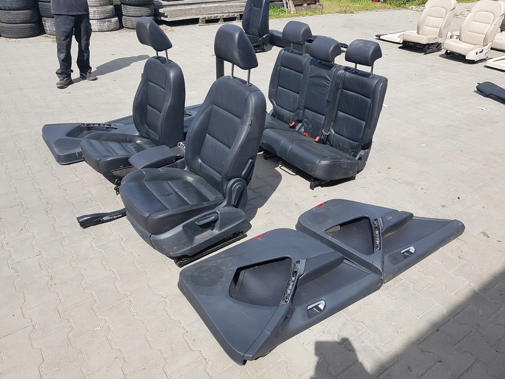 фото №5, Vw tiguan i 5n 06-15r сиденья кожаный заднее сиденье комплект
