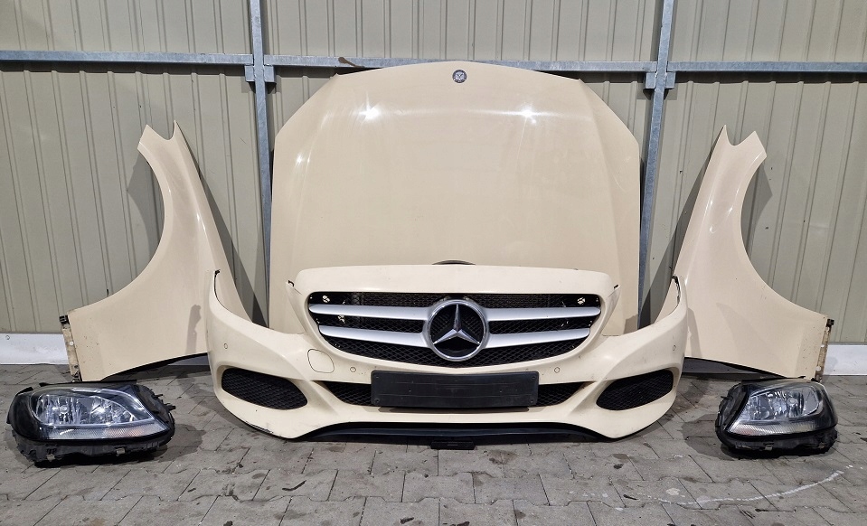 фото №1, Mercedes w205 капот бампер крила pas лампа eu