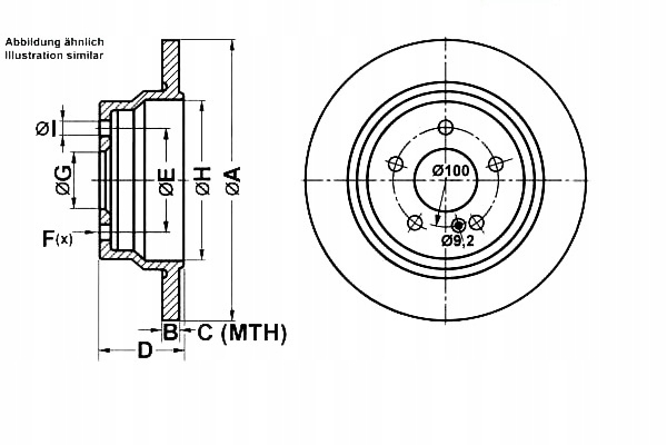 фото №1, Ate тормозные диски тормозные 2szt. mercedes cls c218 cls