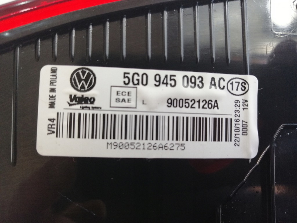 фото №5, Vw golf vii лампа задняя левая