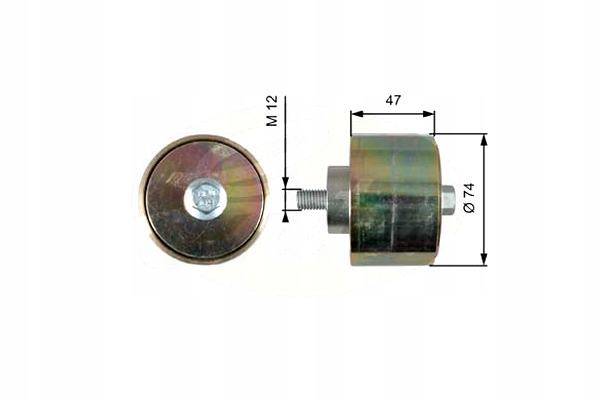 фото №2, Ролик напрямна ремінь клиновий iveco eurostar eurotech mh eurotech mp