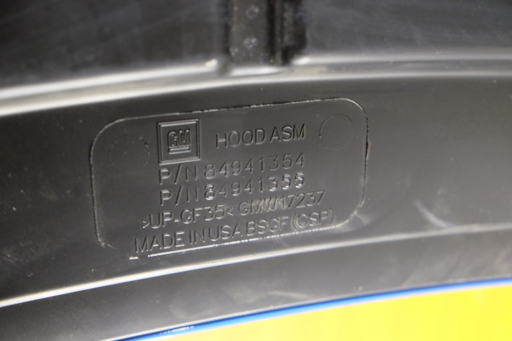 фото №16, Chevrolet corvette c8 2020 2021- капот перед usa