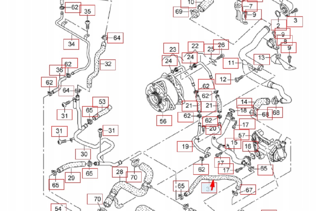 фото №1, Audi r8 42 шланг рідина охолоджуючий 420121548a новий оригінальний