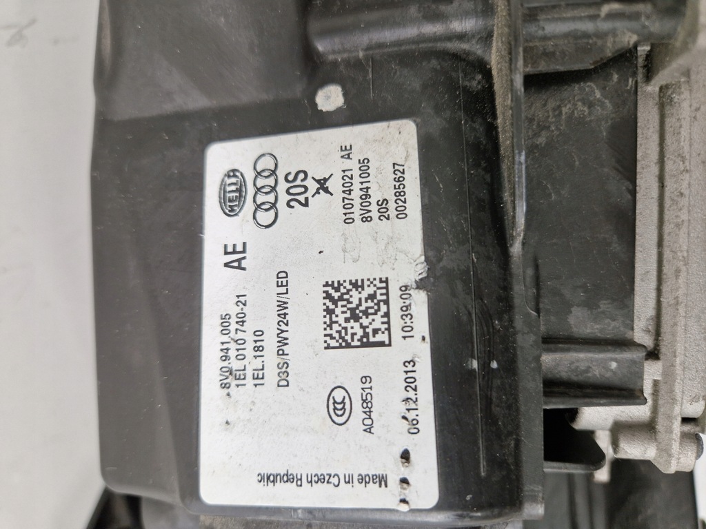 фото №9, Комплект лампа audi a3 8v права ліва демонтаж повний 8v0941005 8v0941006