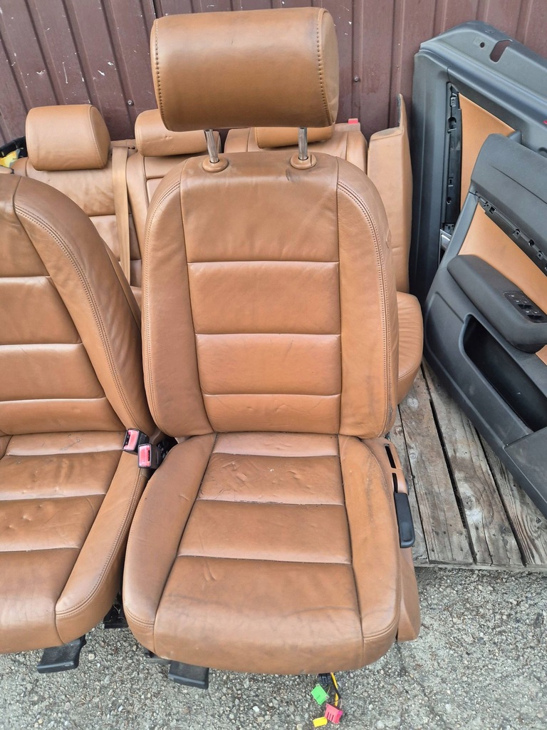 фото №9, Audi a6 s6 c6 4f сиденья заднее сиденье обшивки комплект подогрев кожа kombi