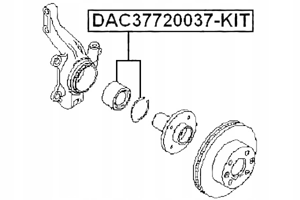 фото №3, Підшипник ступиця передні renault logan 2005-2013 febest