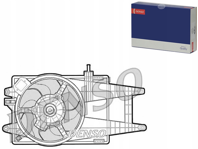 фото №1, Denso вентилятор радіатора з корпус fiat idea p