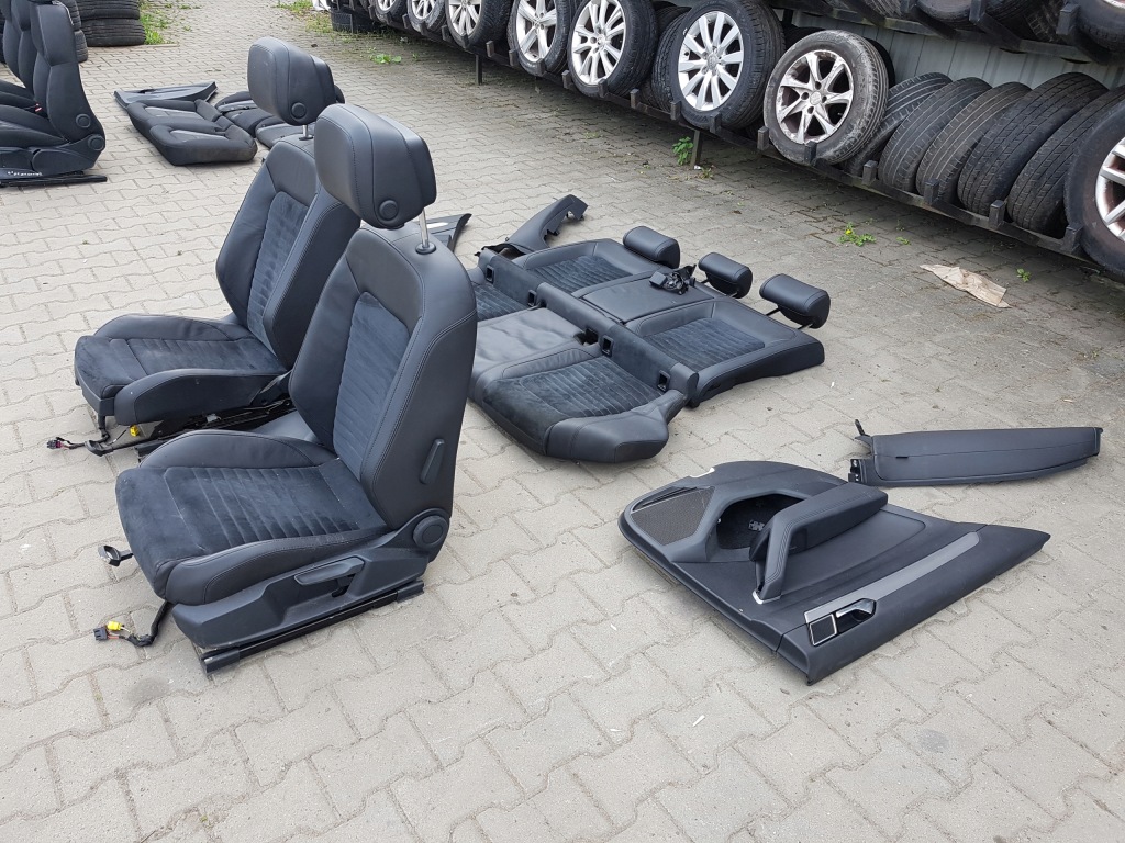 фото №4, Vw passat b8 14-18r sedan сидіння заднє сидіння alcantara