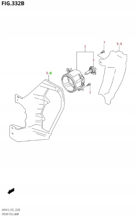 фото №5, Suzuki vitara 15-18 кронштейн протитуманної фари i led ліва