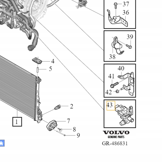 фото №10, Клапан системи охолодження гібрид volvo s90 s60 v90 v60 2021- оригінальний номер 32249863