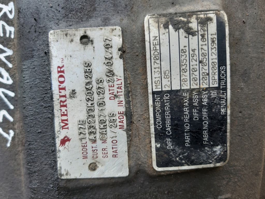 Вкладыш мост 177e renault magnum 2.85 Доставка