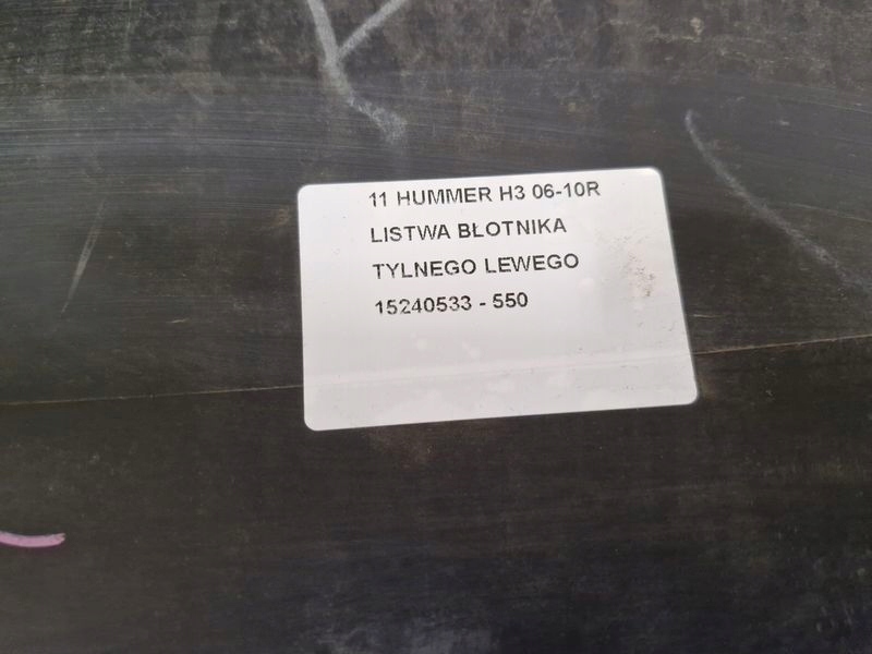 фото №11, Hummer 3 iii h3 молдинг крыла левый задняя левая задняя 15240533