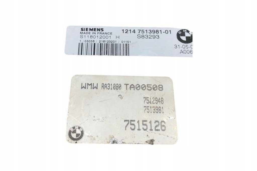 фото №3, Бортовий комп'ютер двигуна ecu mini cooper r50, r53 s118012001 1.6l бензиновий 85kw