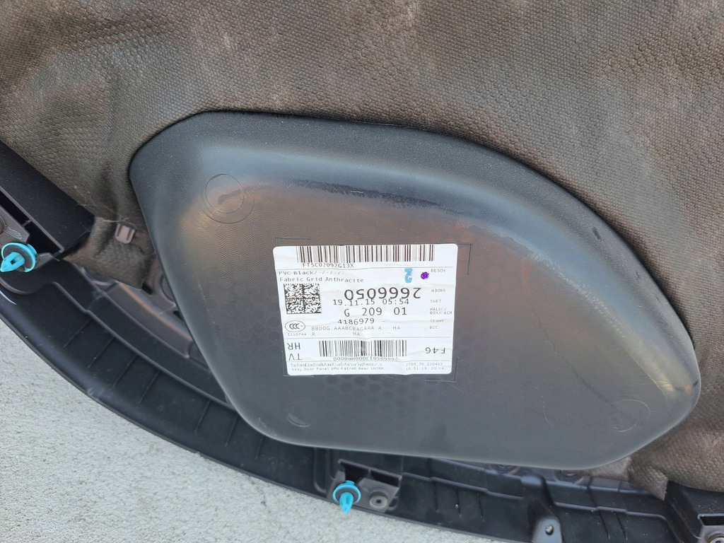 фото №6, Bmw 2 f46 обшивка обивка дверь правый задняя задняя