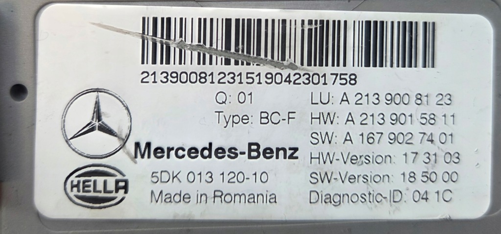 Купити Модуль комфорту mercedes cls 2139008123 a2139008123