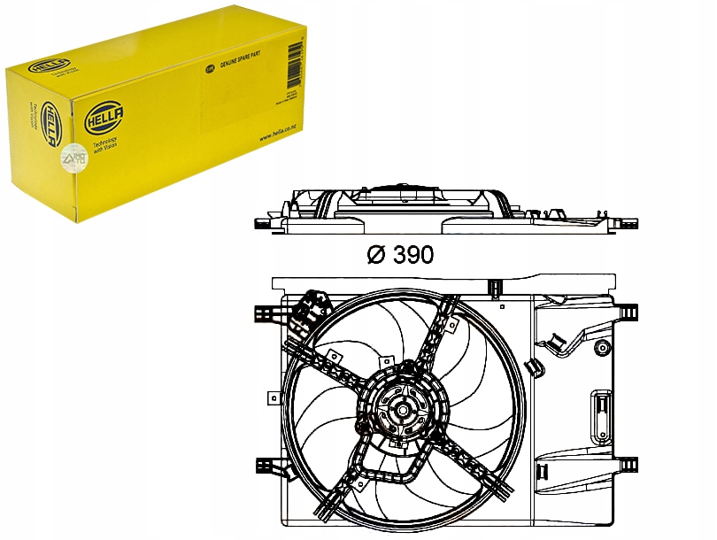 Купить Вентилятор радиатора hella 351040331 69422574010