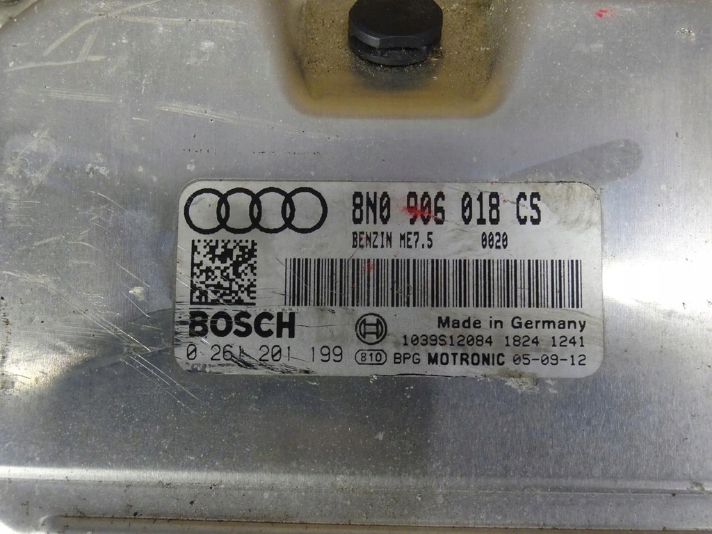 фото №7, Audi tt 8n 1.8t 1.8 turbo bvr бортовой компьютер двигателя 8n0906018cs