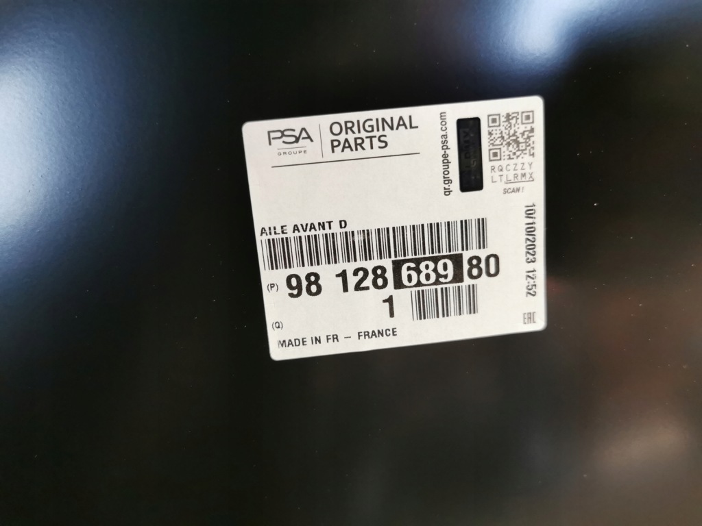 фото №8, Citroen c3 iii 16-19 крыло передний правый перед новый 9812868980