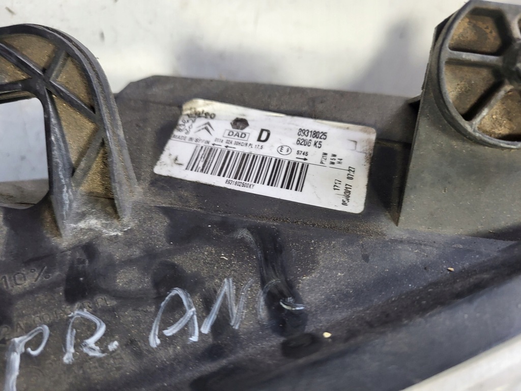 фото №8, Лампа правый перед правая передняя peugeot partner 12-15 r 9677202380