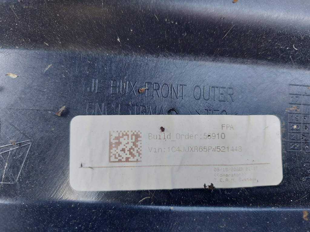 фото №15, Jeep wrangler jl 17- бампер передній перед