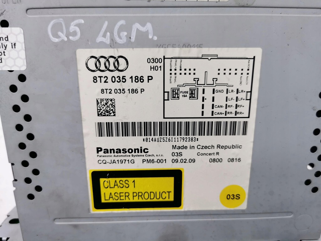 фото №9, Радіо cd mp3 audi q5 8r 8t2035186p 08-13 uk