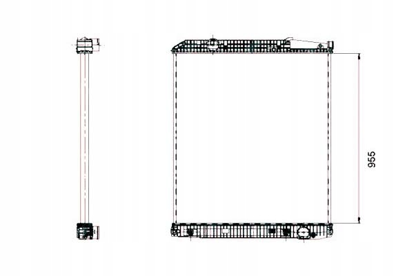 фото №1, Nrf радиатор двигателя mercedes actros actros mp2 /