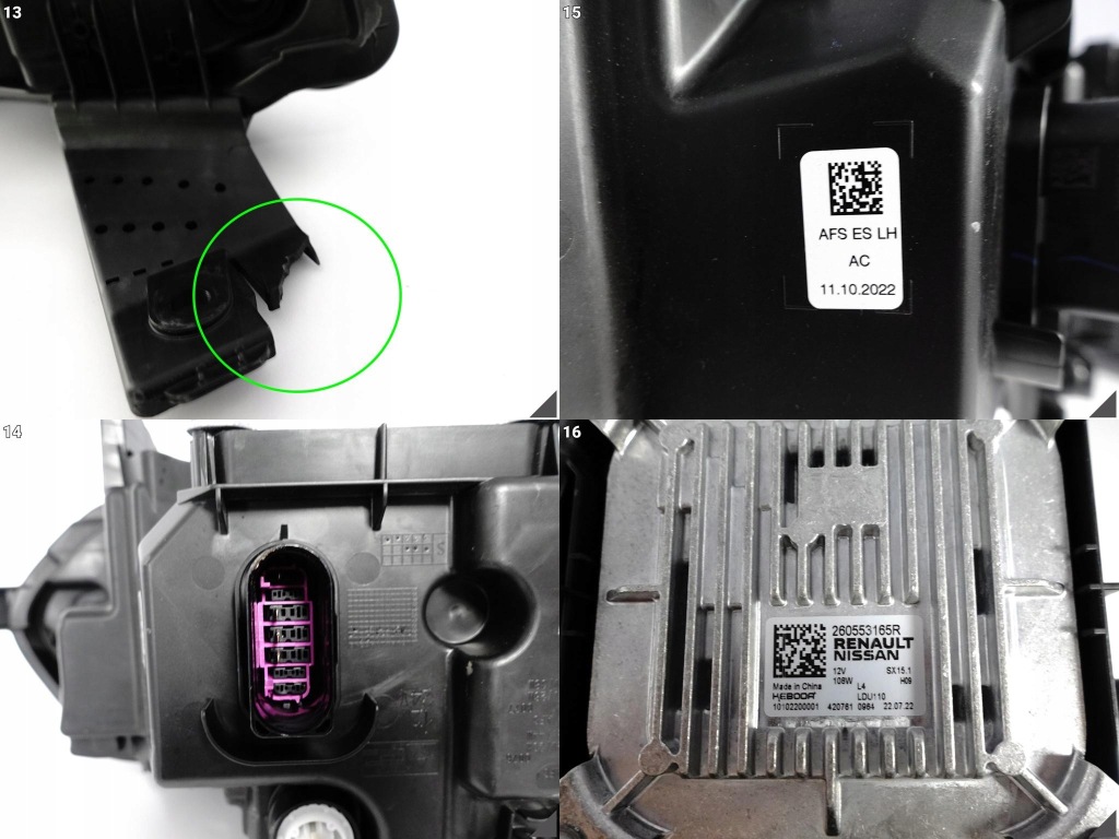 Renault megane e-tech electric 21- фара full led pure vision левая перед европа Доставка