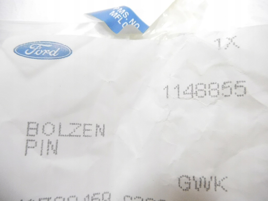 фото №9, Штифт, управление стекло дверь передних fiesta 01-08 / fusion 01-12 1148855