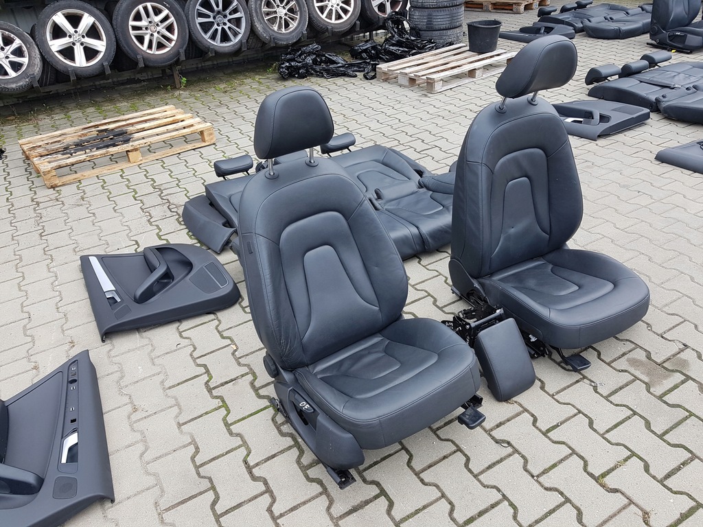 фото №9, Audi a4 b8 08-11r sedan сиденья кожаный заднее сиденье