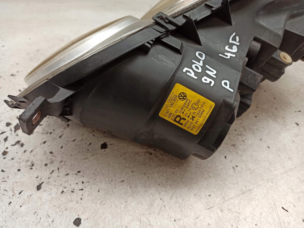 фото №6, Vw polo 9n панель фары лампа правая передняя 6q1941008m