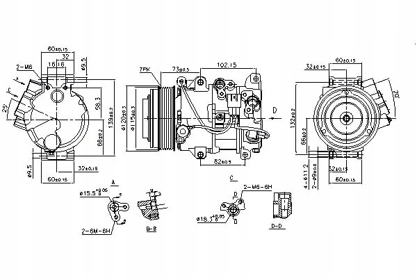 фото №2, Nis890141 компрессор кондиционера lexus gs, is c, i