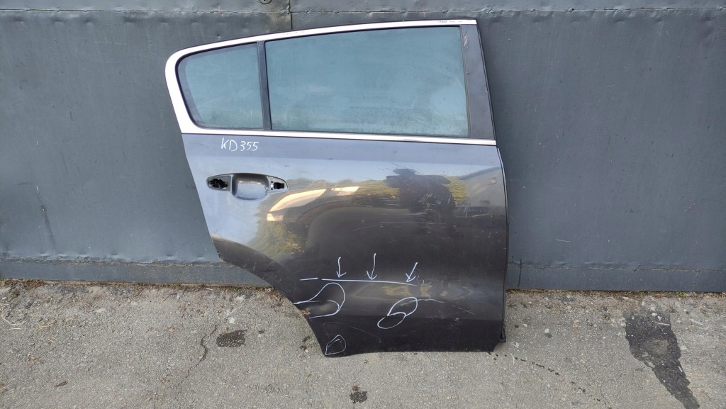 фото №1, Kia sportage iv двері правий задня задні скло молдинг